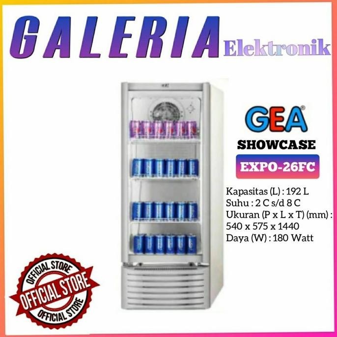 Showcase Gea Expo 26 Fc Chiller Gea Lemari Pendingin