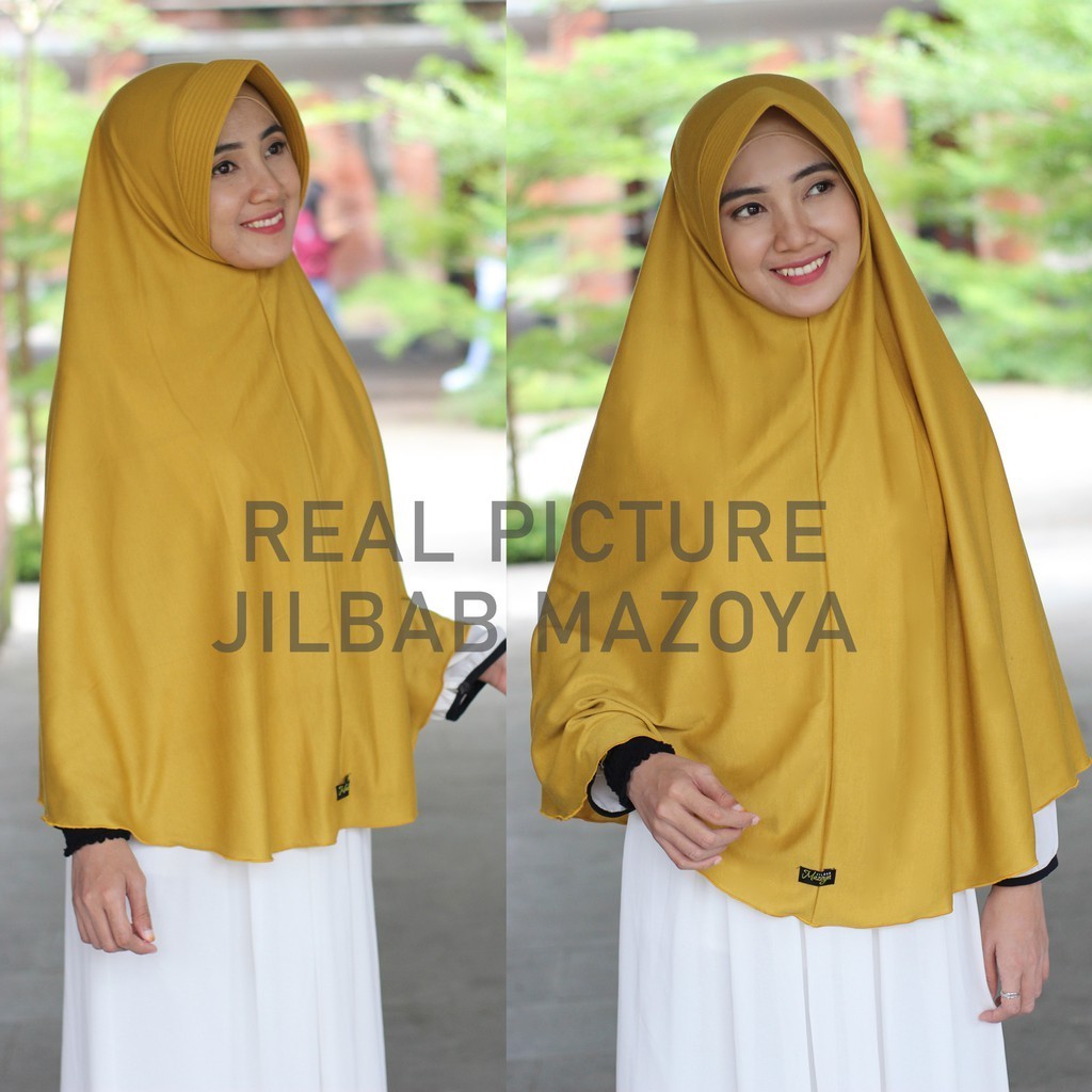 EMY HIJAB KAOS MAZOYA JILBAB INSTAN BAHAN KAOS PET ANTEM JUMBO BERGO SYARI KHIMAR KERUDUNG INSTAN