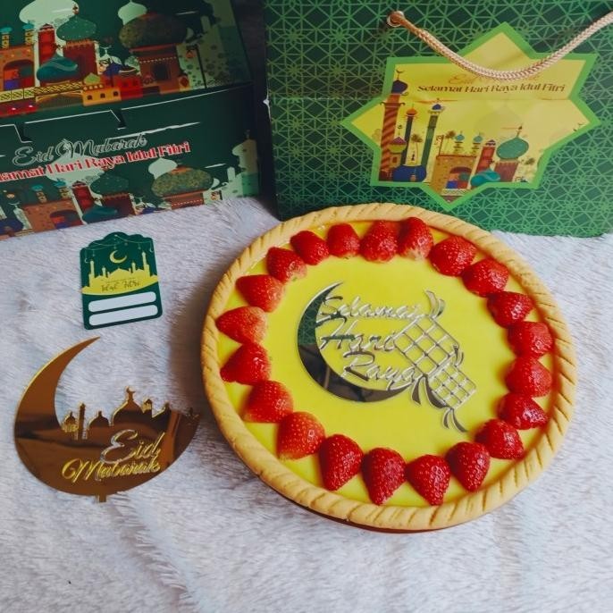 

Tart susu premium Hampers idul Fitri + box +paperbag + kartu ucapan