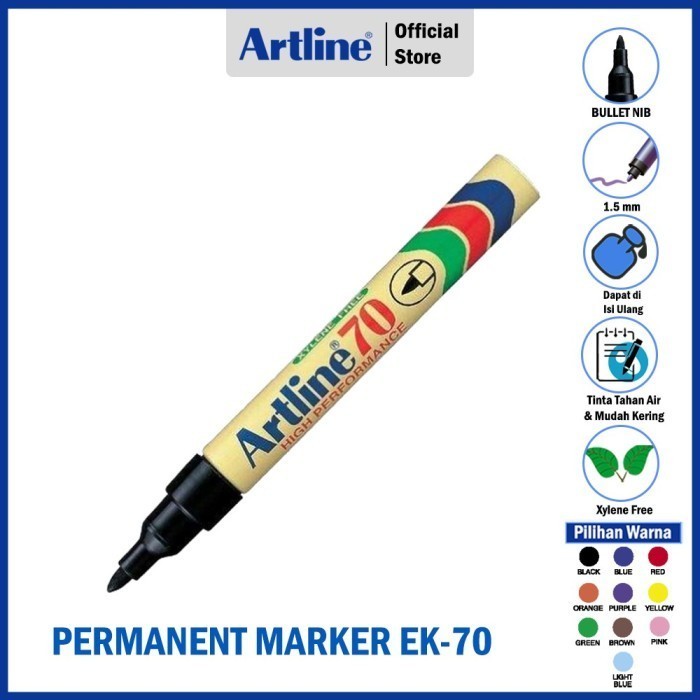 

Spidol Permanen Merah / Spidol Permanent Merah / Artline 70