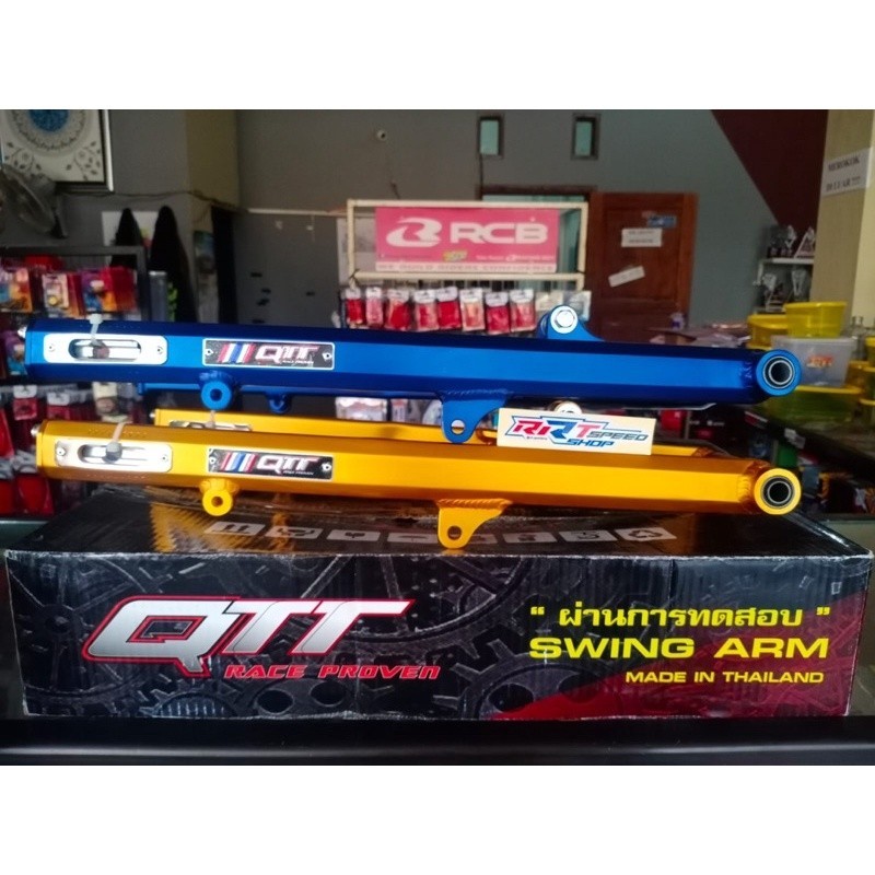 SWINGARM SATRIA F FU MOUNTING ATAS HEXAGONAL QTT RACING