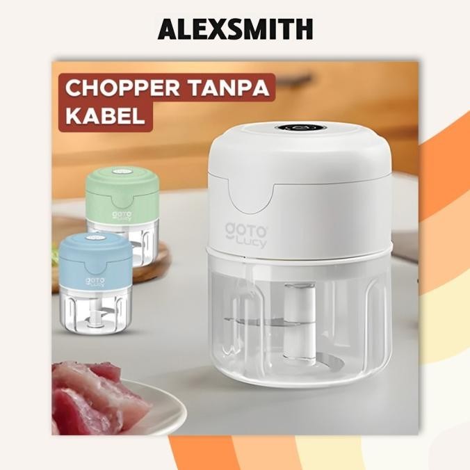 Goto Lucy Harper Mini Chopper Blender Penggiling Bumbu DapurPortable
