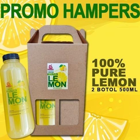 

TERBATAS - SARI LEMON MURNI - BOX HAMPERS - 2 BOTOL 500ML