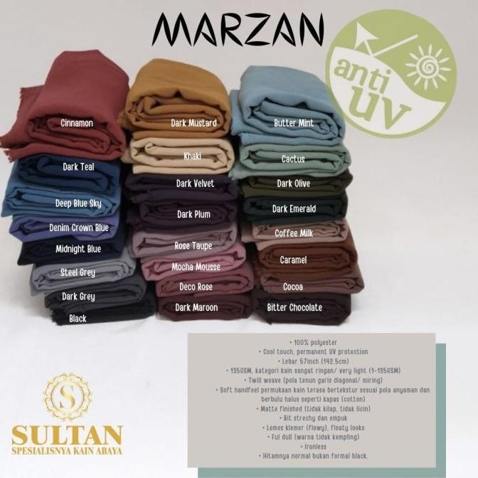 Kain Sultan Bahan Untuk Gamis Abaya Mazen ( Marzan )