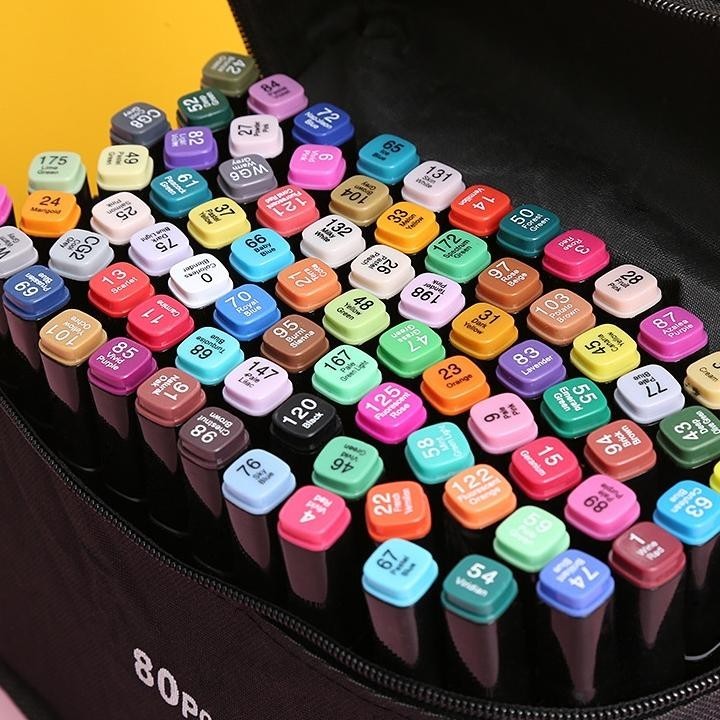 

VIRAL WD TouchFive 24/36/48/60/80 Warna Sketsa Spidol Umum General Marker Set Animation Markers / Twin Market Set Spidol KR84