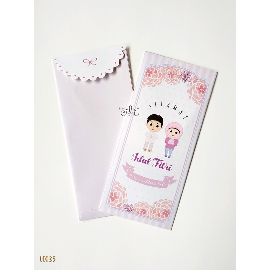 

Limited! Angpao amplop uang thr Lebaran iamcili grup 02 - LE035 New