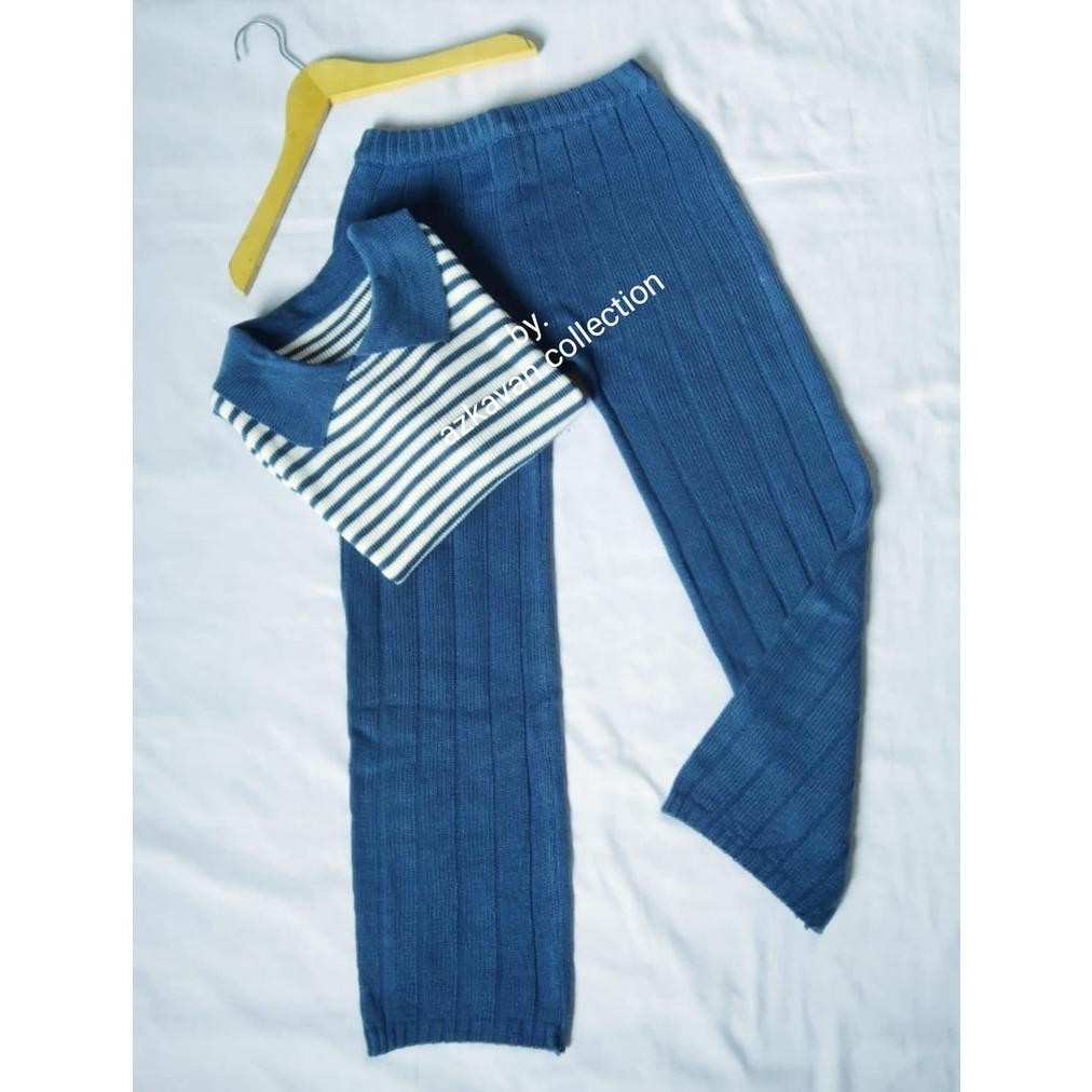 ONE SET ANAK PEREMPUAN/ BLOUSE SWEATER SET CELANA Rajut anak perempuan usia 4-5-6-7-8-9-10-11-12tahu