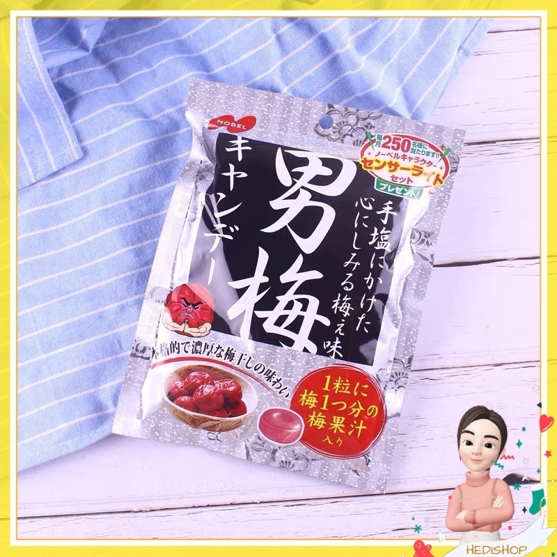 

Nobel Otoko Ume Candy Nobel Umeboshi Candy Permen Nobel Ume