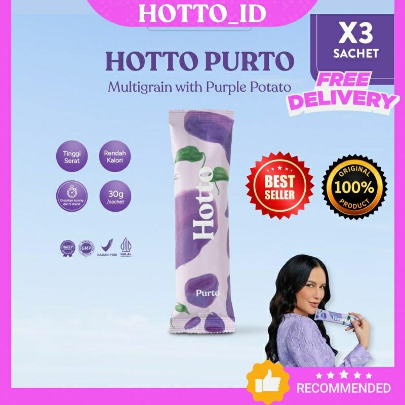 

Hotto Purto Oat 3 Sachet Multigrain With Purple Po