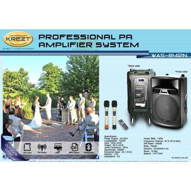 Portable Sound - Meeting Wireless Krezt Was-8412N / 8412 N - Record