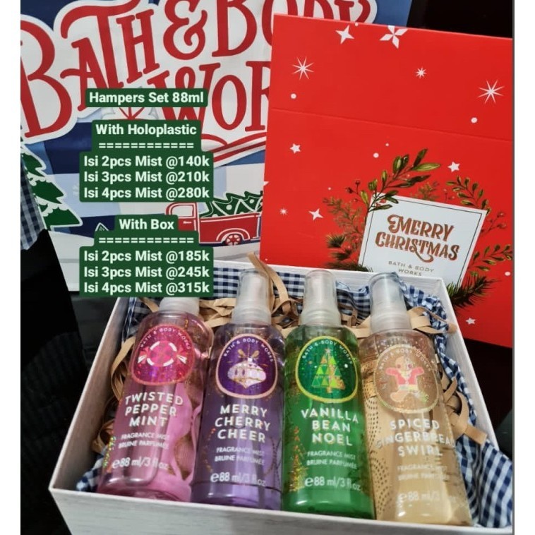 

Paket Giftset / Hampers Isi 2Pcs Body Mist 88Ml & Body Cream 70G