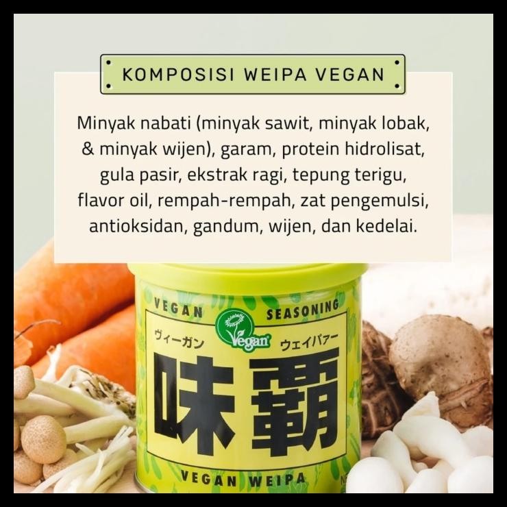 

SALE TERHOTT WEIPA SEASONING VEGAN 500G ED | BUMBU MASAK JEPANG READYY