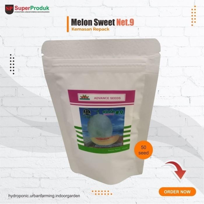 New Promo Benih Melon Sweet Net.9 Kemasan Repack Best Seller