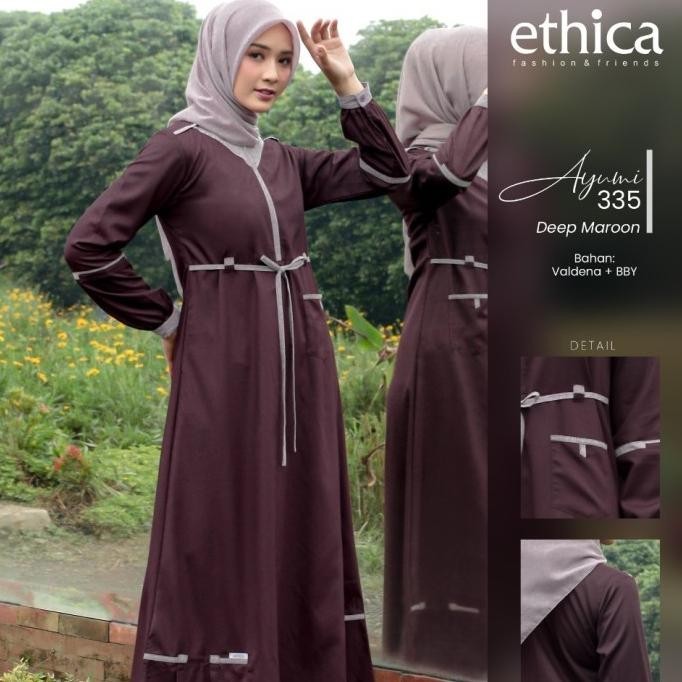 Terbaru Gamis Ethica Ayumi 335 Pengiriman Cepat