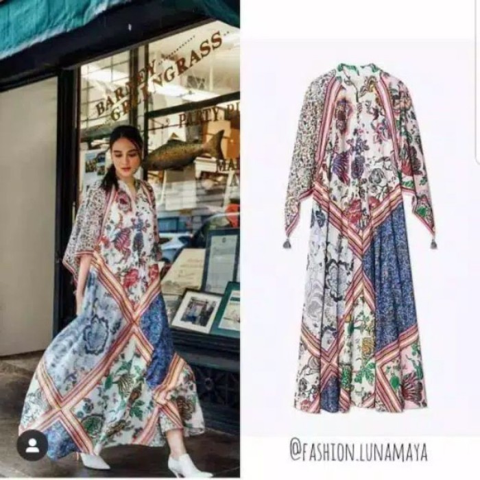 Promo Kaftan Import Bangkok Terbaru Murah Premium Mewah Kekinian 2024 Lebaran H8S5
