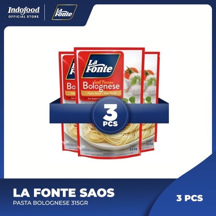 

3 Pcs - La Fonte Saos Pasta Bolognese 315Gr