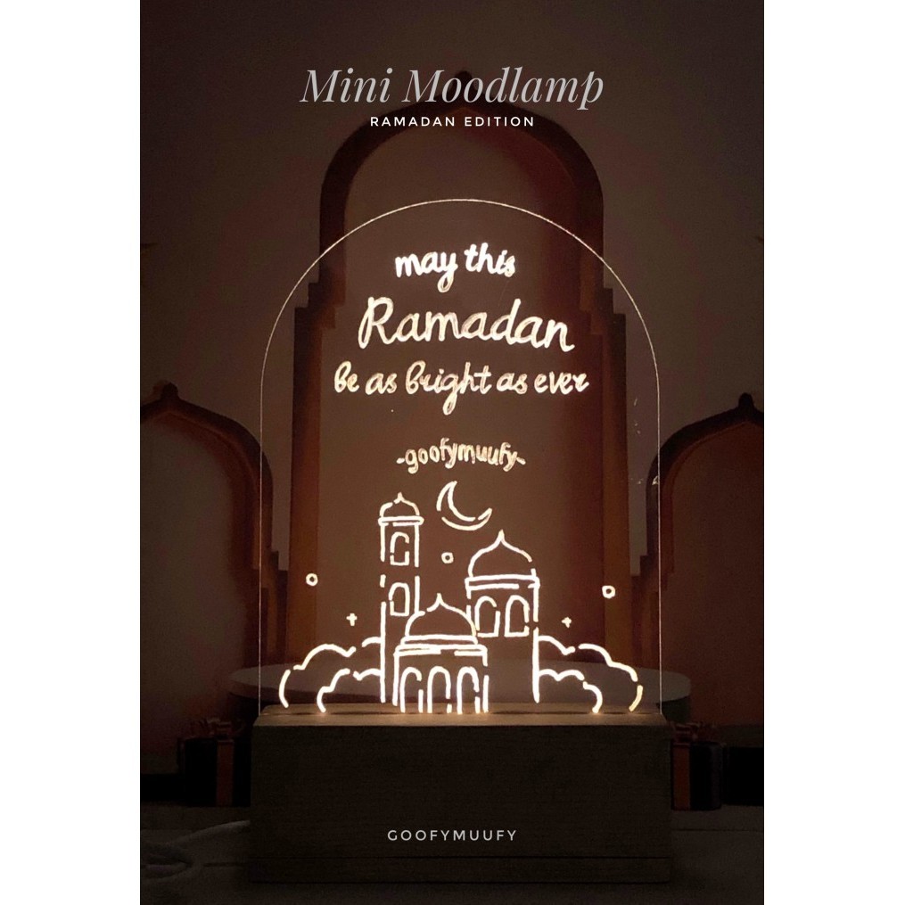 

Hampers Kado Moodlamp Lebaran Led Acrylic Custom Goofymuufy - Kubah