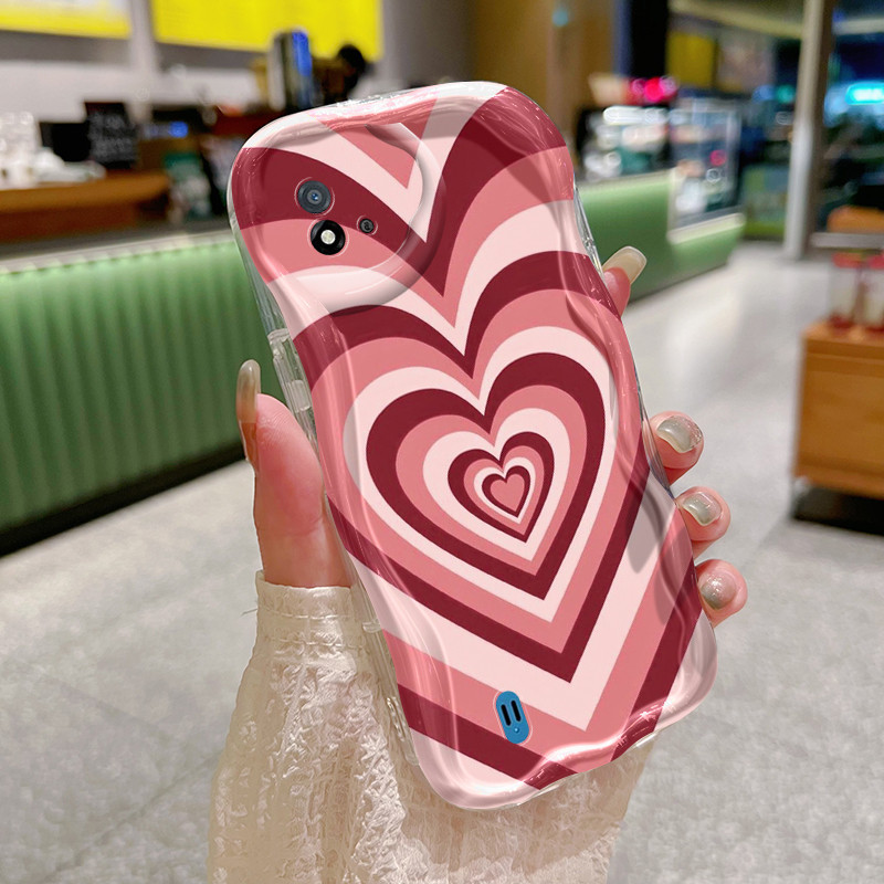 Casing Hp Realme C20 Realme C20A Realme C11 2021 Realme Narzo 50i Case Casing Pola hati gradien mera