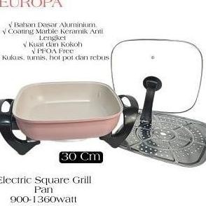 Europa Panci Wajan Listrik Multifungsi Goreng Kukus Tumis Dan Panggang Gracellaeve
