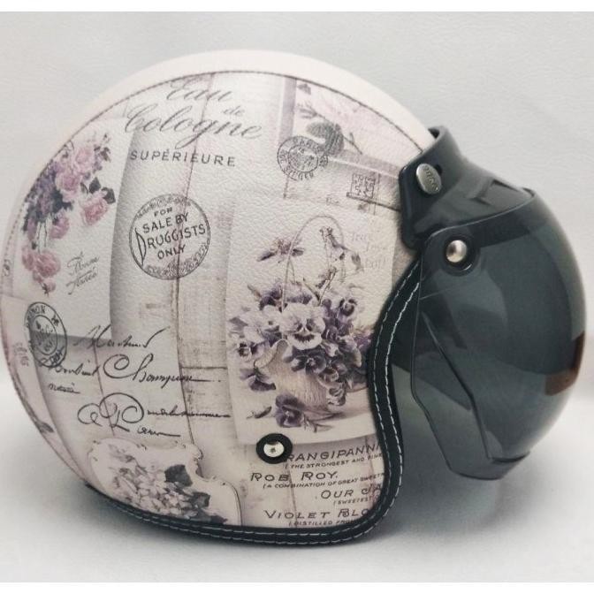 HELM BOGO KULIT SNI ORIGINAL HELM CEWEK HIJAB GIRLY