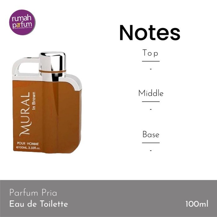 Mural De Ruitz Parfum Original Mural In Brown Pour 100 Ml