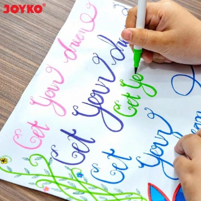 

Pen Gel Kuas Color Brush Pen Joyko Set 36 Warna Clp-39 |Murah
