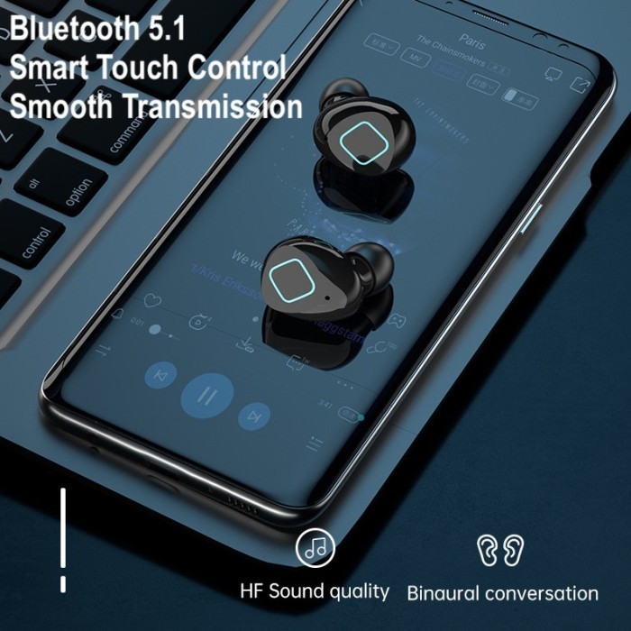 Super Bass M6 Tws Headset Bluetooth Speaker Wireless Earphone 4 In 1 Diskon R0324B