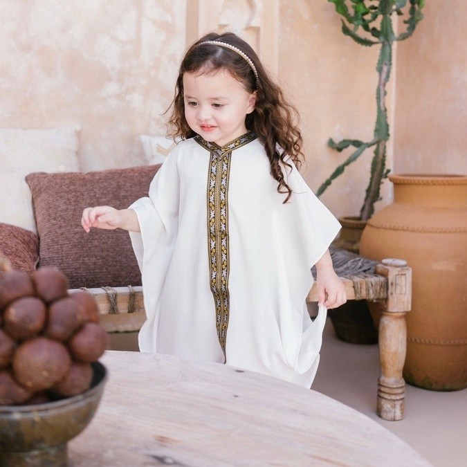 Kaftan Anak Perempuan 12 Thn Umur 5 6 Tahun 8 9 2 3 4 Baju Muslim Ank2 Kafftan Pakaian Dewasa Gamis 