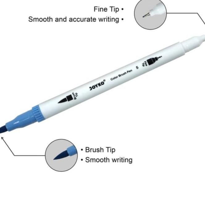 

Pen Pena Kuas Warna Color Brush Dual Tip 24 Warna |Murah