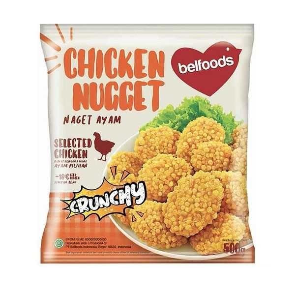 

BELFOODS NUGGET AYAM CRUNCHY 500 GR