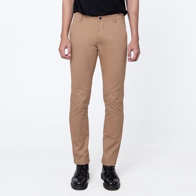 Frank Chinos - Light Brown - Bottoms Man Slim Fit Edwin Jeans Original