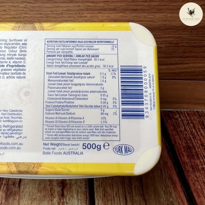 

Belle Butter Spread From Sunflower Oil - 500G [Vegan]