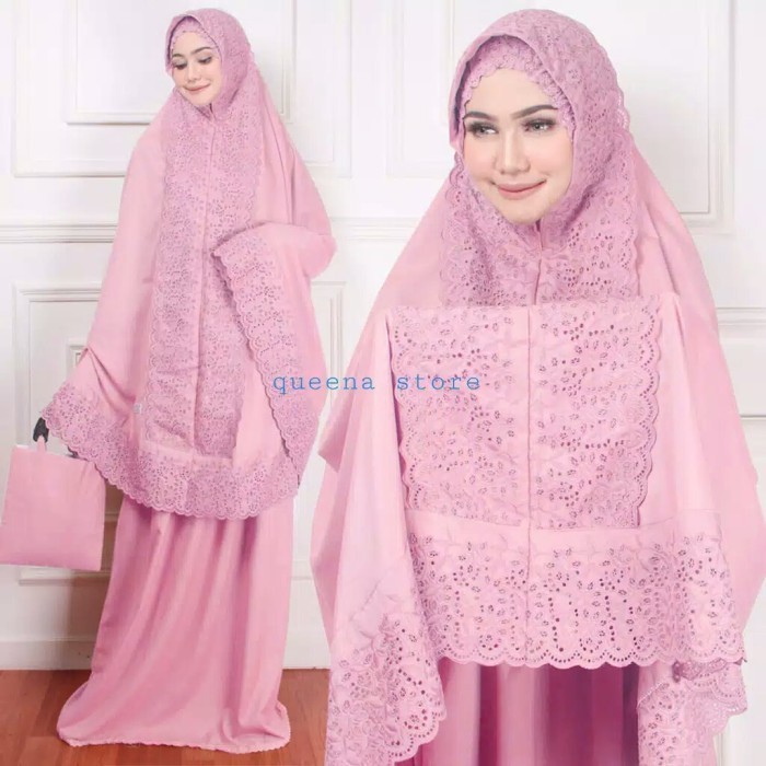 Terlaris Mukena Khadijah Micro Premium Jumbo-Mukena Khadijah Premium