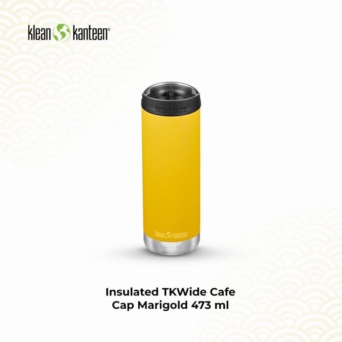 KLEAN KANTEEN INSULATED TKWIDE CAFE CAP MARIGOLD 473 ML