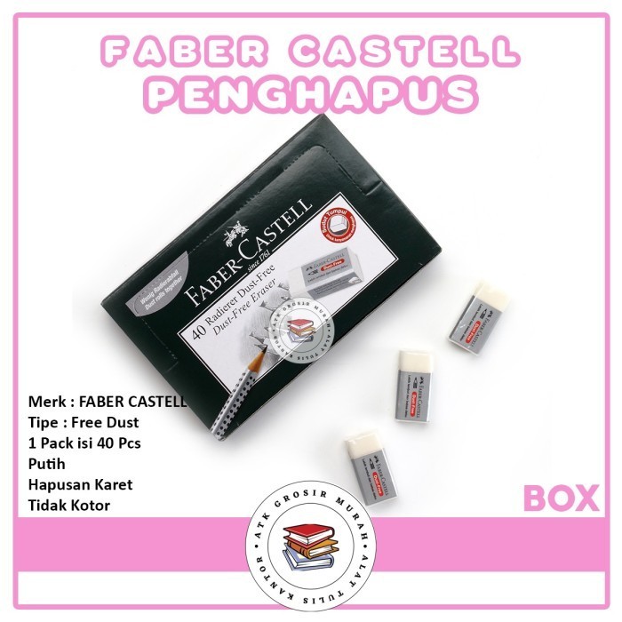 

Faber Castell - Ghapus Kecil Putih Free Dust - Box