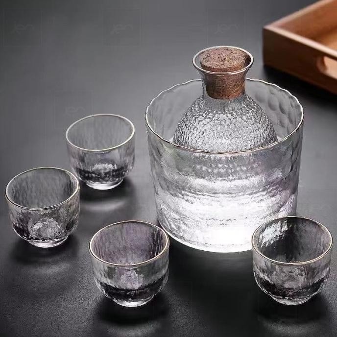 Japanese Decanter Pot Sake Glass Set/ Set Teko Gelas Minuman Jepang HS