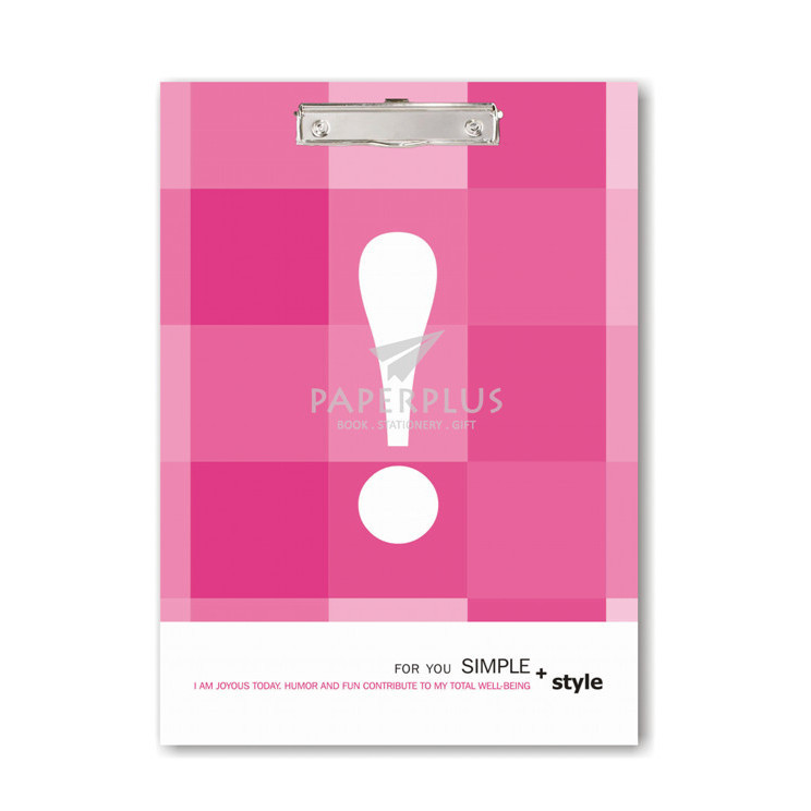 

Clipboard/Papan Jalan A4 Simple Style Pink