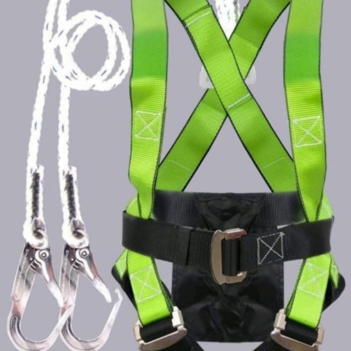 

Full Body Harness Double Lanyard Gosave Warna Hijau