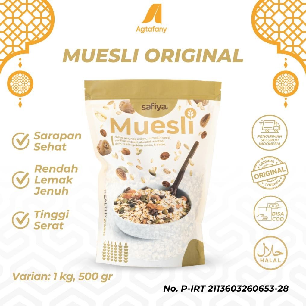 

Diskon Muesli Safiya 1 Kg Sereal Oatmeal Sarapan Sehat Makanan Ringan | Healthy Food Termurah