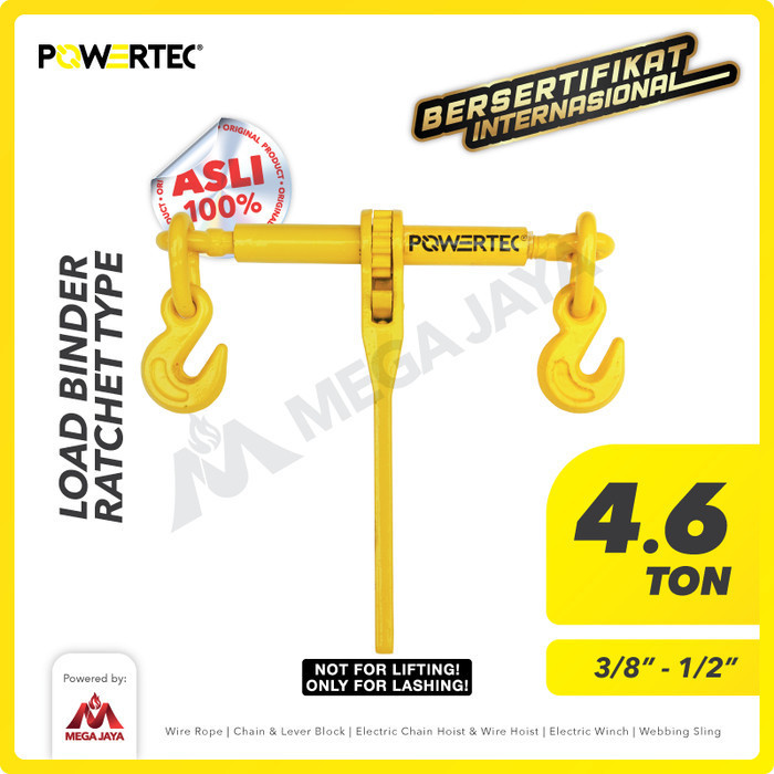 

Load Binder Ratchet Type 3/8" - 1/2" Powertec