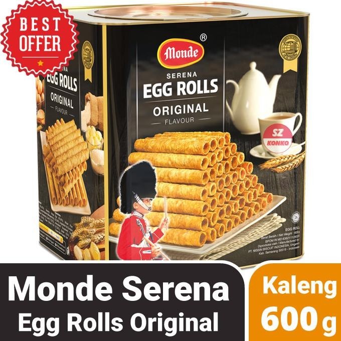 

MONDE Serena Egg Roll Original 600 gr - Cookies Kaleng 600g