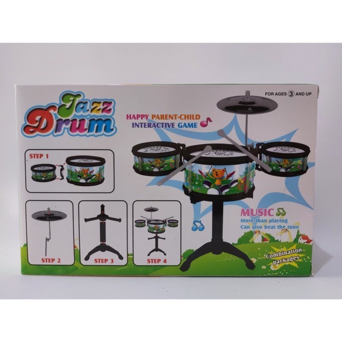 Terlaris Mainan edukasi anak drum set ukuran kecil / drum set kecil SALE