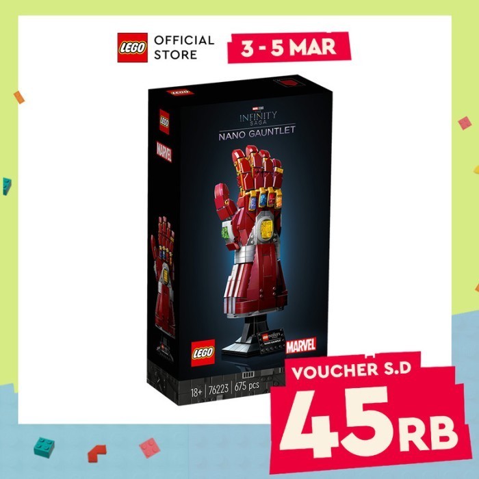 LEGO Marvel 76223 Nano Gauntlet (680 Pieces) (18 Tahun+)