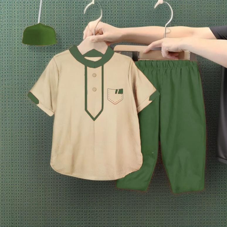 BAJU KOKO ANAK SETELAN BAJU MUSLIM ANAK LAKI LAKI USIA 1-10 TAHUN/ SETELAN BAJU KOKO ANAK LAKI LAKI/