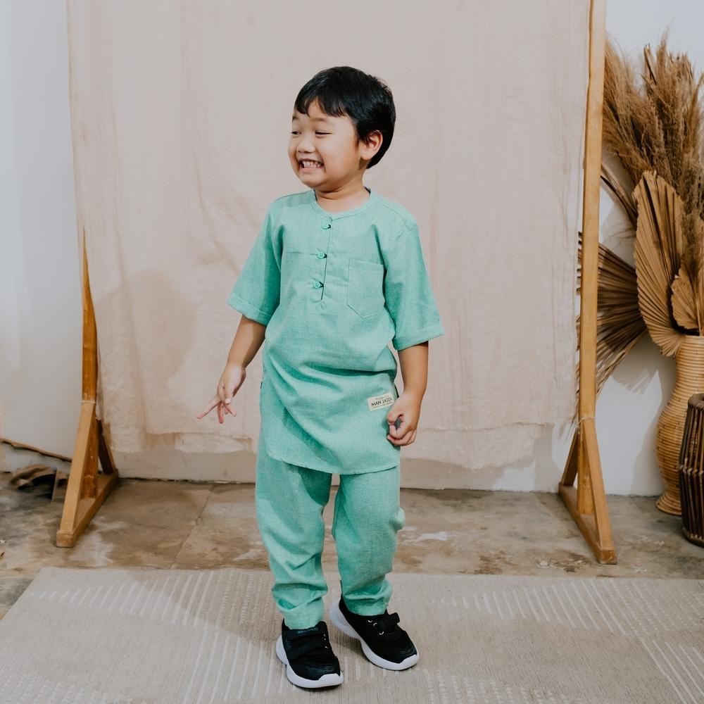 11 - 11 SALE OLIVERKIDS X MANJADDA BAJU SETELAN KOKO ANAK KATUN MADINAH - SETELAN KURTA PAKISTAN ANA