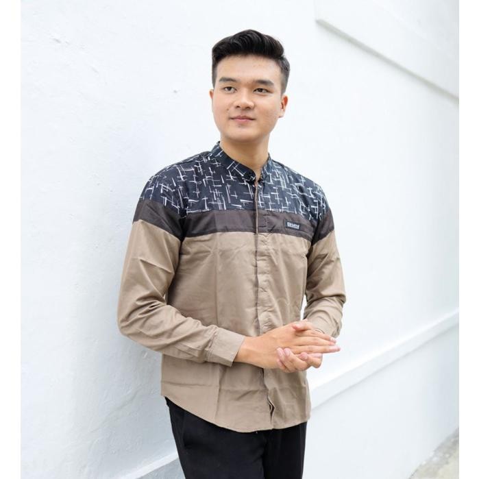 Flash Sale Baju Koko Terbaru Elrumi Lengan Panjang Motif Senopati Terbaru Diskom