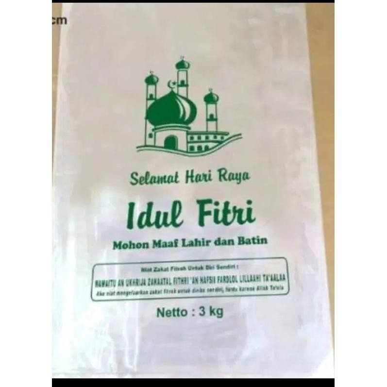 Diskon Besar Plastik Beras Zakat Idul Fitri 3 Kg Sale