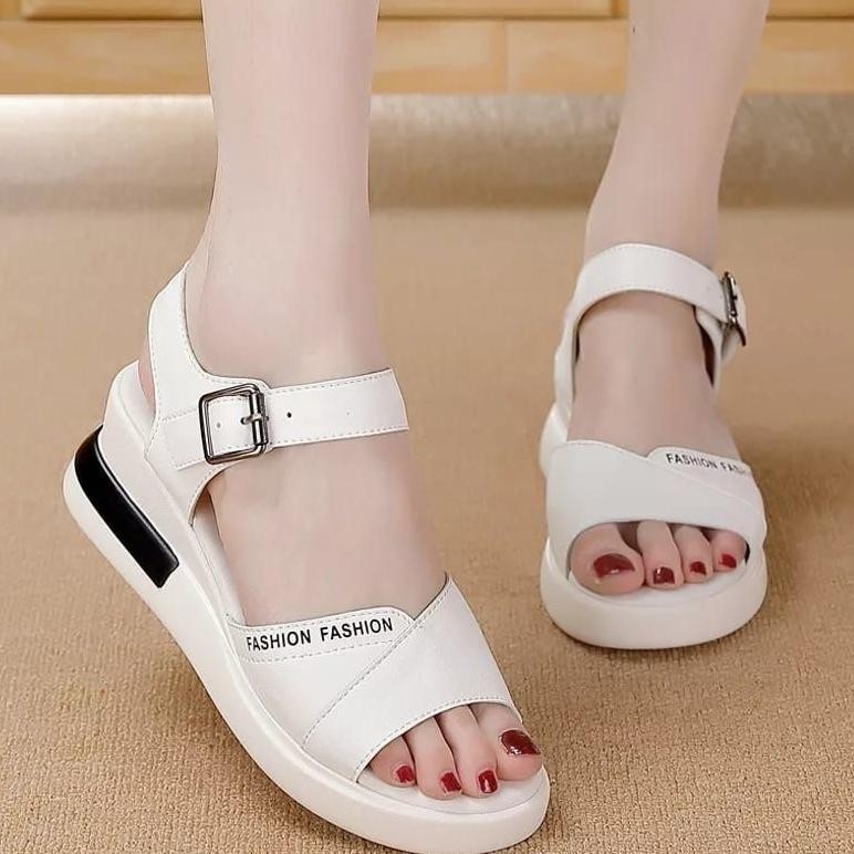Diskon Besar Ds Sandal Wedges Wanita Korea Fashion Murah