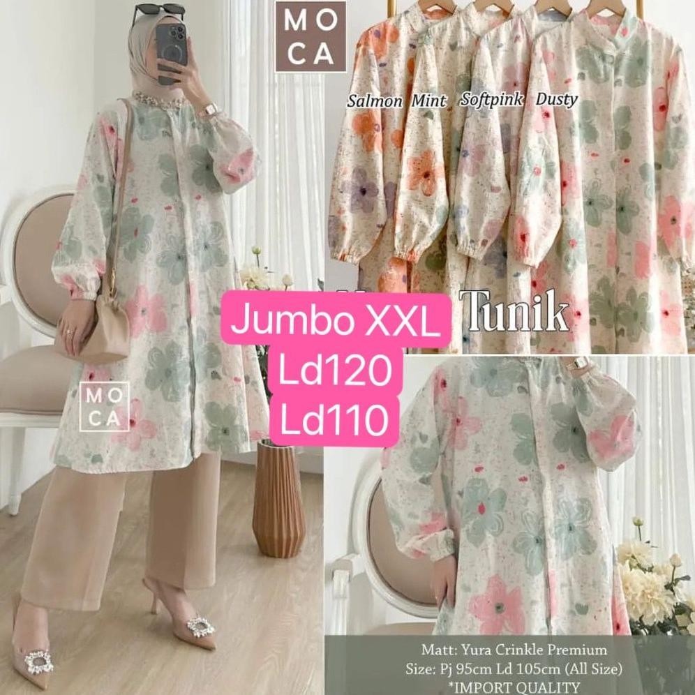 Diskon Besar Atasan Long Tunik Crinkel Motif / Sipia Tunik Original / Long Tunik Wanita/ Sipia Tunik