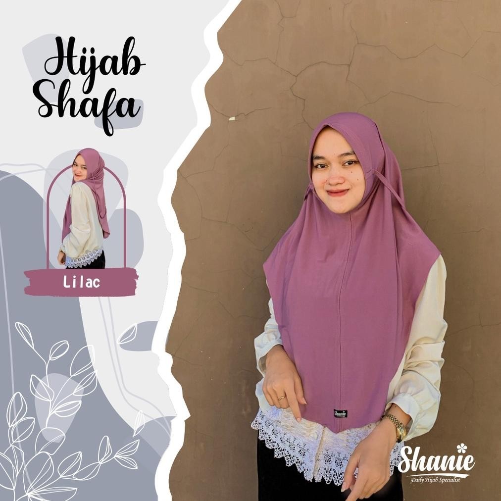 Bergo Shafa Warna Lilac Super Premium Free Ongkir Dan Bisa Cod